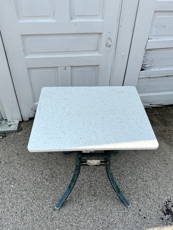 Outdoor Patio Cast Aluminum Table Bases w/ Coriander Table Tops GA20168