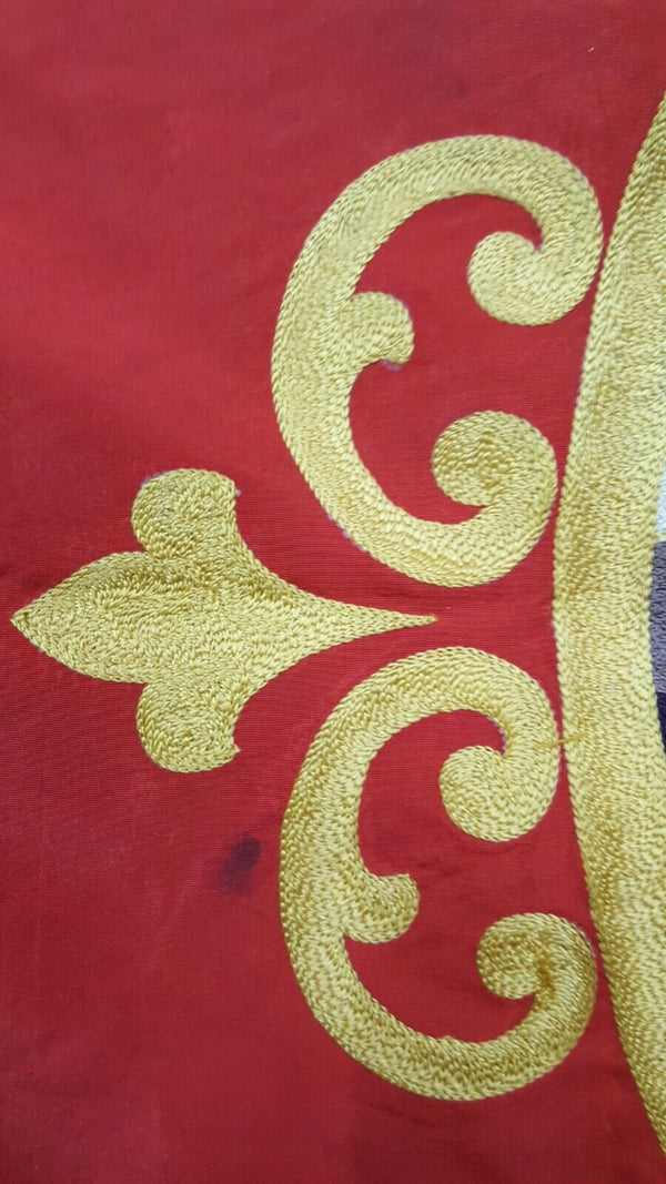 1900's 2 Sided Embroidered Dept. of Virginia United Spanish War Veterans Flag GS00710