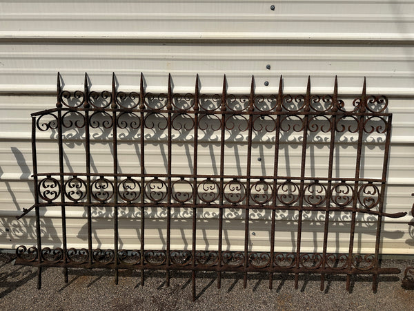 47+ Feet of Antique Wrought Iron Fencing GA20817