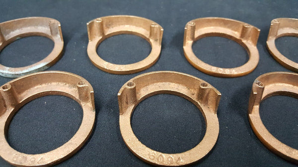 Architectural Salvage Round Red Brass Drawer Pull Handles Set of 7