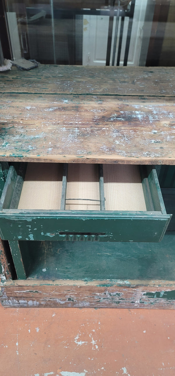 Vintage General Store Low Profile Wooden Counter 84" x 25 3/4" x 31 3/4" GS00841