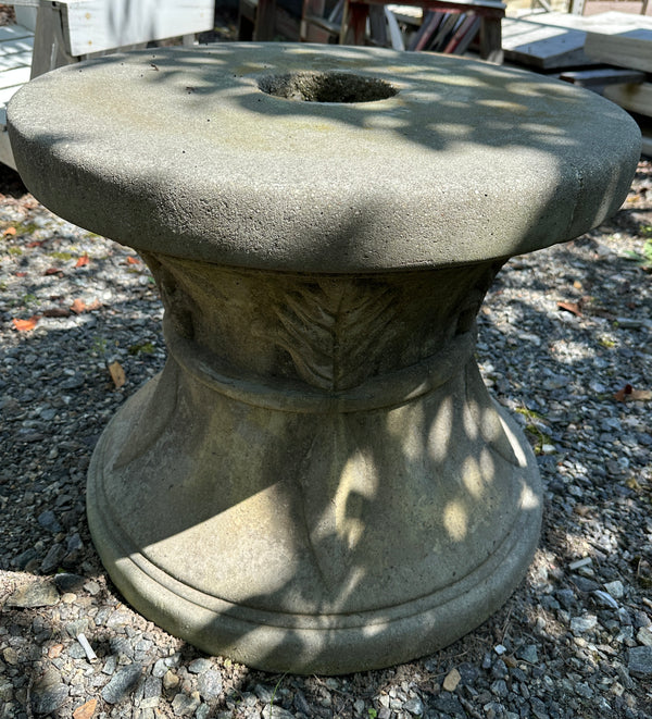 Concrete Fountain Base w/ Acanthus Leaf Design GA20349