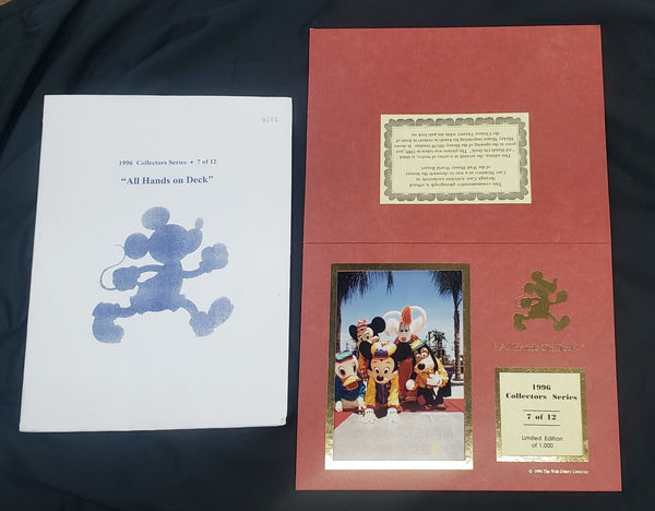 1996 Walt Disney World Collector Series Limited Edition Photos Set of 9 GA9513