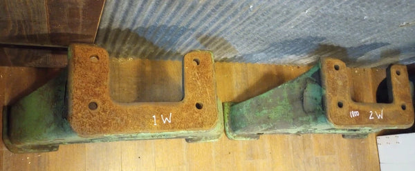 Pair of Cast Iron Machine Legs 16 1/2" Tall x 32" Wide GA-S084