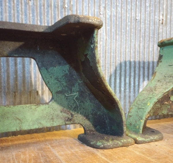 Pair of Cast Iron Machine Legs 16 1/2" Tall x 32" Wide GA-S084