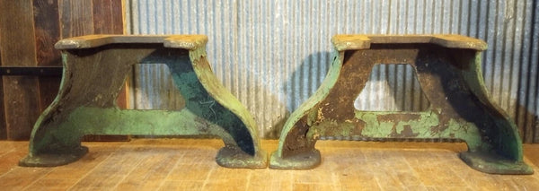 Pair of Cast Iron Machine Legs 16 1/2" Tall x 32" Wide GA-S084