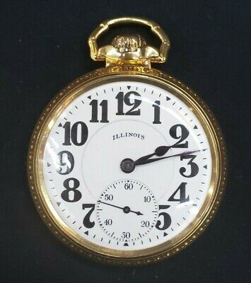 1923 Illinois Bunn 10K Gold Filled 21 Ruby Jewel Pocket Watch