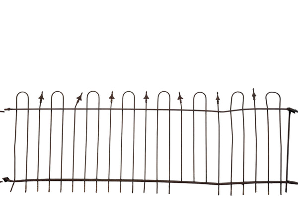 127 Ft of Antique Wrought Iron Hairpin Fencing GA21025