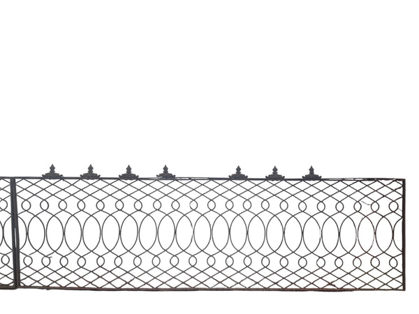 45 Ft of Antique Wrought Iron Fencing GA21062