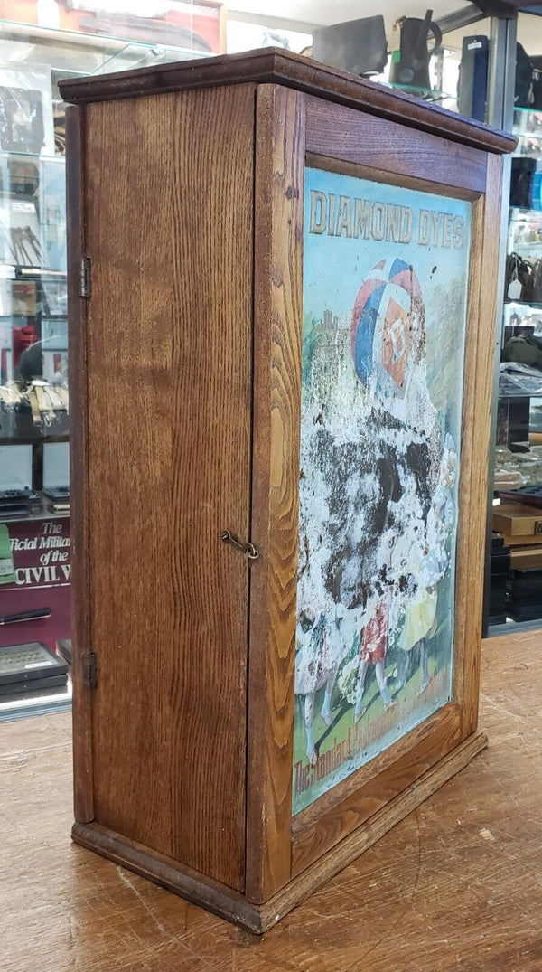 1800's Historic Wells & Richardson Co. of Vermont Diamond Dyes Cabinet GS00703