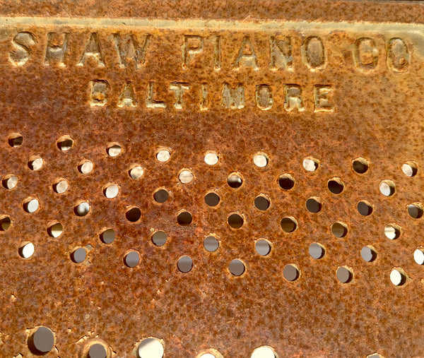 Vintage Shaw Piano Co. Cast Iron Piano Harp GA20934