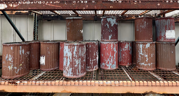 Industrial Galvanized Steel Trash Cans w/ Lids - 23 Available - GA20792