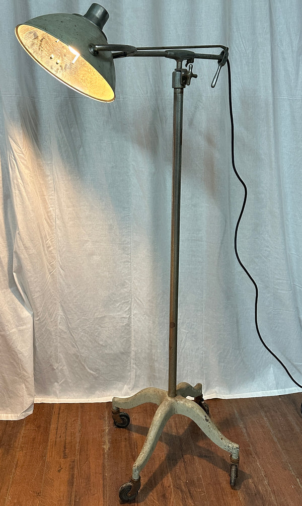 Vintage Industrial Rolling Medical Floor Lamp GA20534