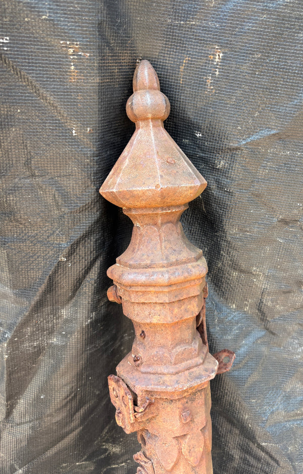 Two Cast Iron Newel Posts GA21561