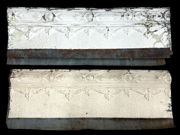 144 Linear Feet of Vintage Tin Crown Border Molding GA20721