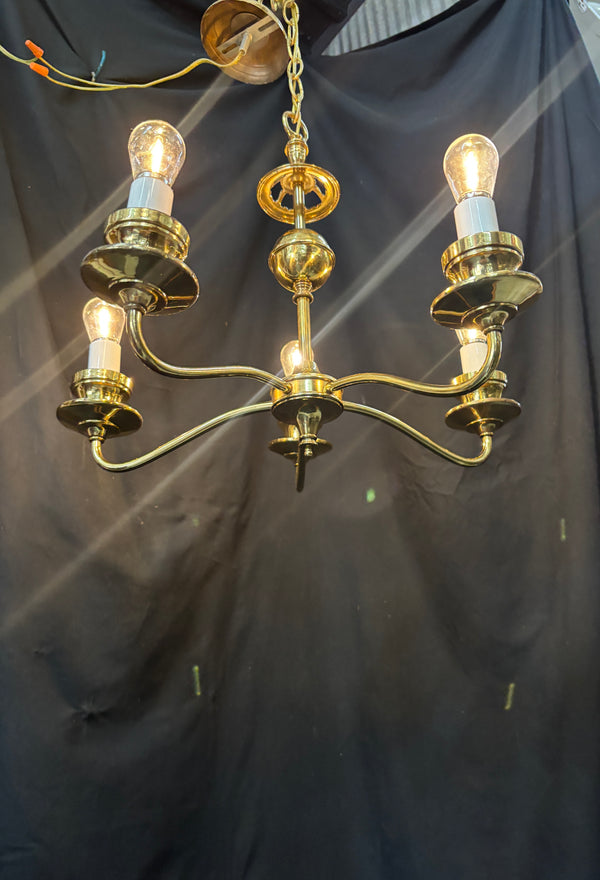 Brass 5-Light Chandelier GA21191