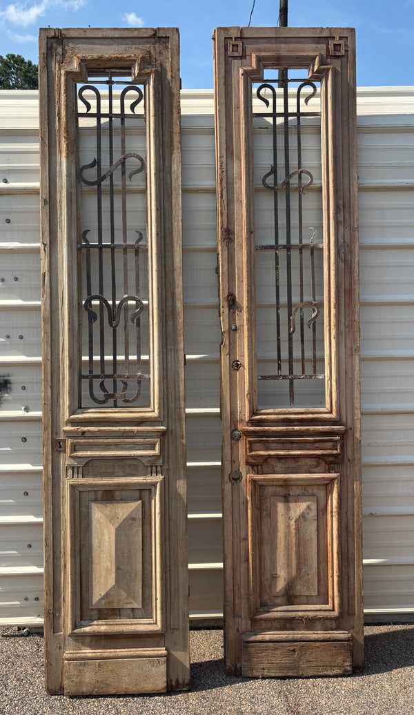 Pair of Early 1800s Egyptian Wooden Doors GA21515