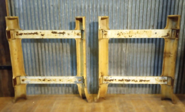 Pair of Cast Iron Machine Legs 27 3/8" Tall x 26" Wide GA-S087