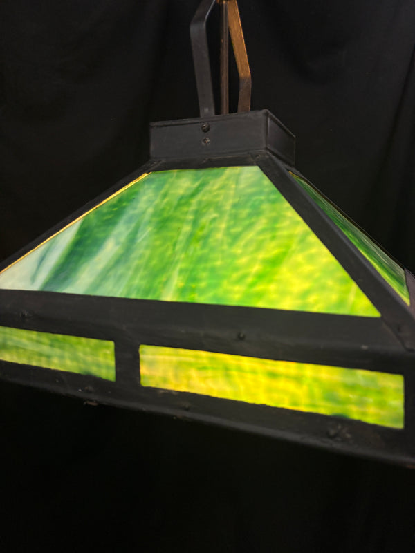 Stained Glass Iron Light Fixture GA21347