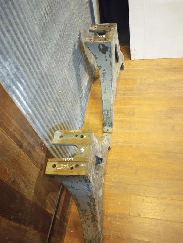 Pair of Cast Iron Factory Machine Legs 24" T x 37" W GA-S088