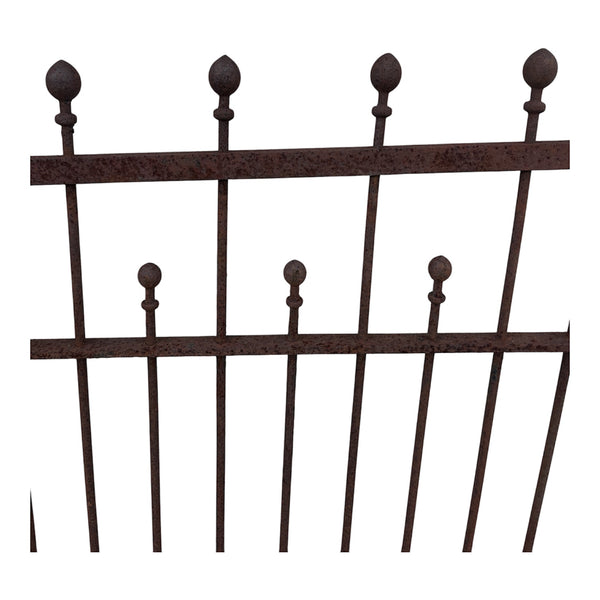 4.5 Ft of Wrought Iron Fencing w/ Ball Finials GA21133