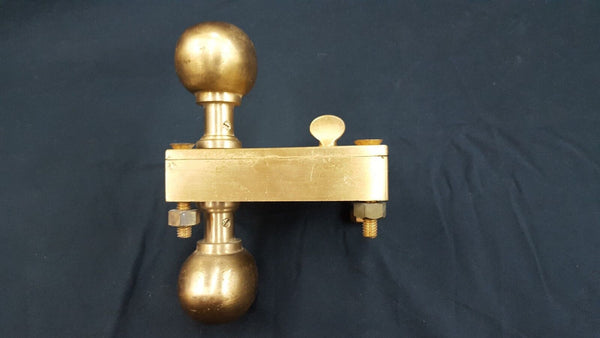 Brass Ship Rim Lock with Oval Knob