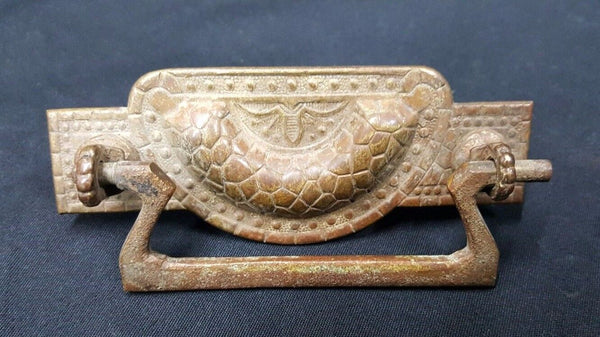 Architectural Salvage Tortoise Shell Design Drawer Pull Handles Set of 3