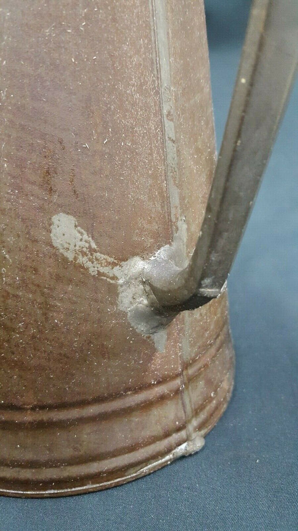 Civil War Period Tin & Pewter Coffee Pot With Lid