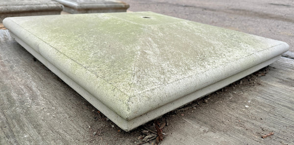 Pair of Concrete Column Tops w/ Middle Hole GA20487