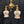 Load image into Gallery viewer, Brass 2-Light Chandelier with Shades GA21193
