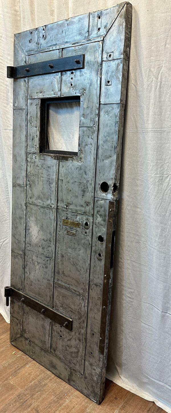 1-Pane Galvanized Steel-Clad Patchwork Fire Door GA20567