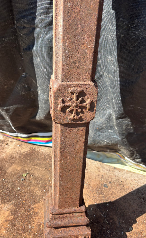 Pair of Cast Iron Newel Posts GA21630