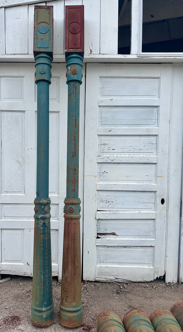 Vintage Cast Iron Pillars from Georgetown, DC - 8 Available - GA21054