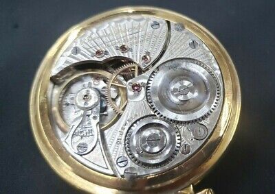 1923 Illinois Bunn 10K Gold Filled 21 Ruby Jewel Pocket Watch