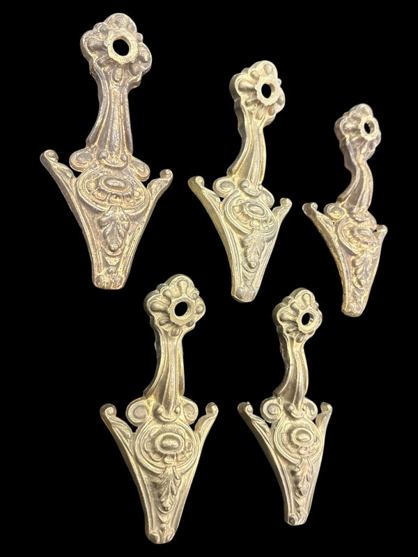 Set of 5 Antique Brass Chandelier Arms GA20706