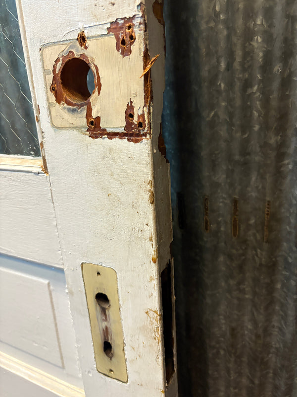 3-Panel Chicken Wire Glass Door GS6100