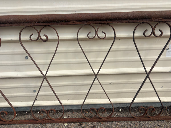 24 Feet of Iron Fence Panels GA21385