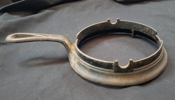 1800's A.G. Patton Model 7/8 Cast Iron Flip Flop Waffle Iron w/ Base GS01077