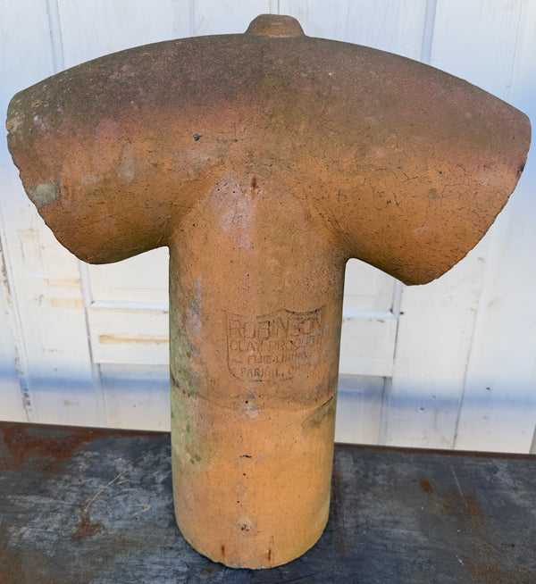 Terracotta Double Pipe Chimney Pots - 4 Available GA20476