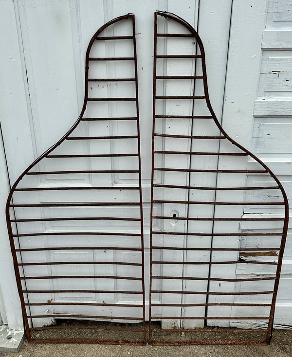 Antique Iron Arched Entry Gate Pair GA20382