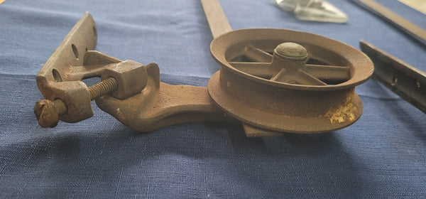 Rare 1880's 2 Sets of Cast Iron Pocket Door Wheel Rollers w/ Screws GS00652
