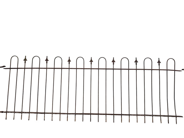 127 Ft of Antique Wrought Iron Hairpin Fencing GA21025