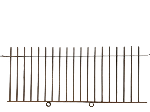 23 Ft of Antique Wrought Iron Picket Fencing GA21013