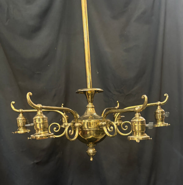 Victorian Brass 6-Light Chandelier GA21195