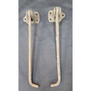Pair of Iron Shutter Dogs 9 1/2