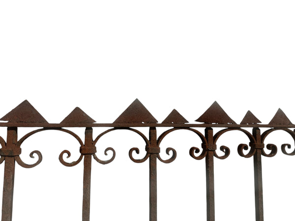 18+ Ft of Antique Wrought Iron Garden Gate Fencing GA20845
