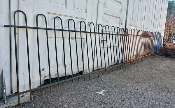 90 Ft Long Set of Wrought Iron Hairpin Garden Gate Fencing GA20510