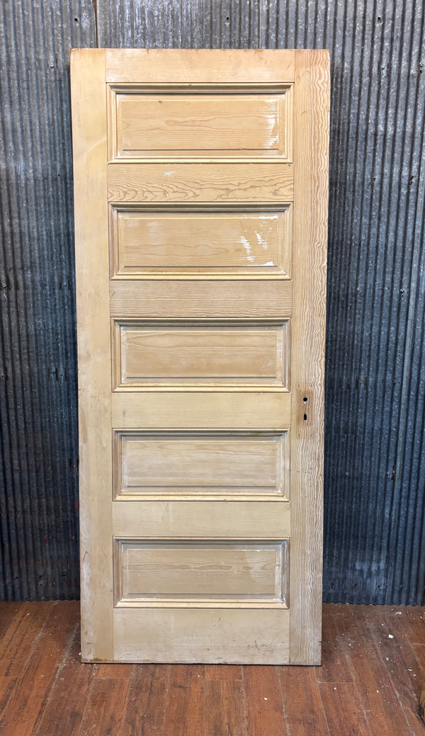 Heart Pine 5 Horizontal Panel Door GA21434