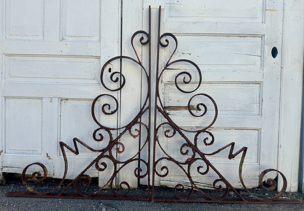 Pair of Hand-Wrought Steel Mezzanine Brackets GA20514