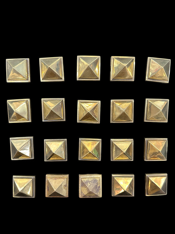 Solid Brass Pyramid Top Finials/ Post Caps - 20 Available - GA20681